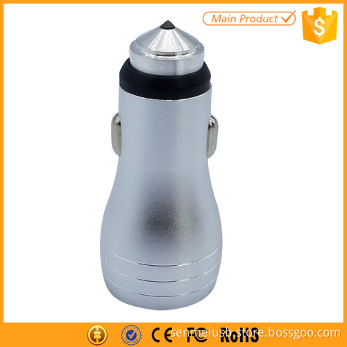 DC 12v-24v Input Safety Hammer 2 USB Car Charger